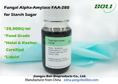 Enzima fungicida GMO no- 28000 U/ml de la amilasa alfa de la categoría alimenticia para el azúcar del almidón
