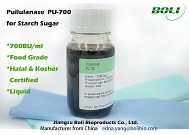 700 BU/ml de la categoría alimenticia de la pululanasa concentración líquida marrón clara de la enzima de alta