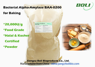 Amilasa alfa bacteriana 20000 U/g, categoría alimenticia de la pureza elevada común de las enzimas