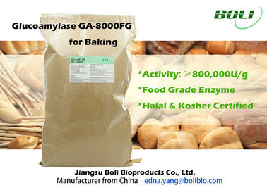 Enzima GA-8000FG para la panadería, enzimas amarillas claras de la glucoamilasa del pan del polvo