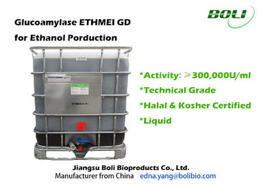Enzimas hidrolíticas de la glucoamilasa, enzimas biológicas 300000 U/ml para el etanol del combustible
