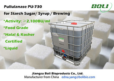 Alta PU de la enzima de la pululanasa del grado de ConcentrationFood - 730 para los BU/ml del azúcar 2100 del almidón