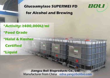 Enzima líquida 400000 U/ml de la glucoamilasa de la categoría alimenticia para el alcohol y elaborar cerveza
