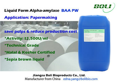 Ahorro de costes a baja temperatura del picovatio de la enzima de la amilasa alfa de la forma líquida para la fabricación de papel