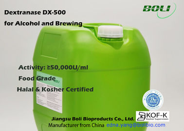 50000U / Enzimas líquidas de la elaboración de la cerveza de la dextranasa DX -500 del ml para la utilización alimenticia