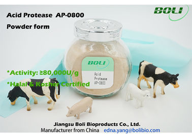 Actividad ácida 80000 hidrólisis de U de la proteasa AP-0800 del polvo de Boli/de g de la muestra libre de las proteínas disponible