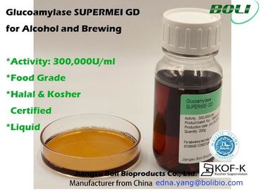 Líquido 300000 U/ml de la glucoamilasa de la enzima de alta actividad enzimática para el alcohol y elaborar cerveza
