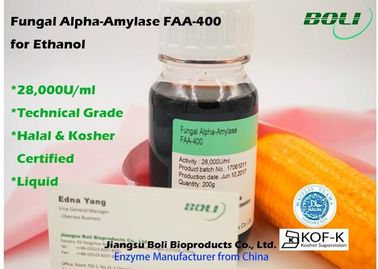 Amilasa alfa fungicida líquida FAA - 400, enzimas biológicas para el etanol de la producción