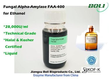 Amilasa alfa fungicida líquida FAA - 400, enzimas biológicas para el etanol de la producción