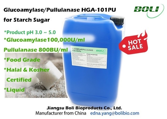 Enzima mezclada pululanasa de la glucoamilasa de HGA-101PU para el azúcar del almidón