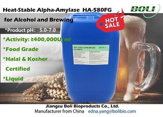 Alta concentración termoestable de Alpha Amylase Enzymes HA-580FG para el alcohol