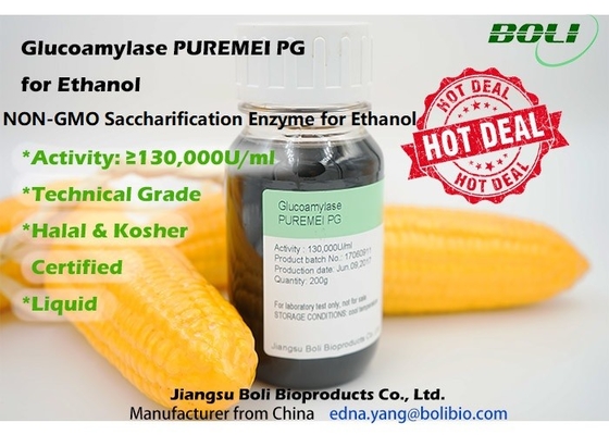 Glucoamilasa 	Enzimas para el grado técnico de Puremeipg 130000u/Ml del etanol