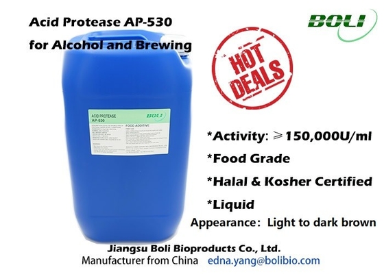 Enzimas ácidas AP - 530 de la elaboración de la cerveza de la proteasa para el alcohol