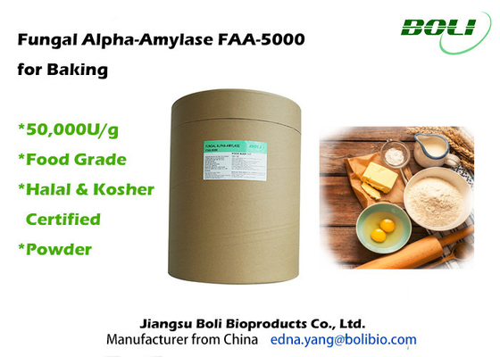 Polvo fungicida de Alpha Amylase Baking Enzymes FAA-5000 50000U/G