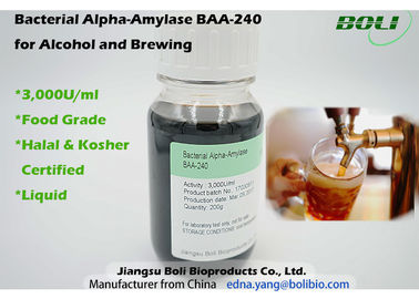 Amylasee alfa bacteriano BALA - 240, 3000 U/ml de la amilasa alfa de elaboración de la cerveza de la enzima