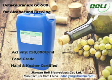 Líquido beta 50000 U/ml de Brown amarillo de la enzima de Glucanase de la categoría alimenticia para el alcohol y elaborar cerveza