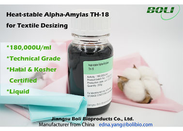 Amilasa alfa termoestable de la enzima, amilasa alfa del almidón del desencolado de la materia textil de la alta concentración