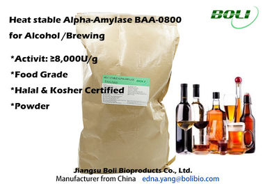 Enzima estable que elabora cerveza, enzima comercial de la amilasa del polvo de la actividad del alcohol arriba eficiente