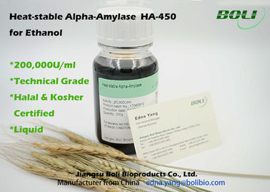 Enzima de la licuefacción del etanol de la alta concentración, 200000 U/grado técnico de la amilasa alfa del ml