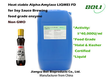 Enzimas líquidas de la elaboración de la cerveza de la salsa de soja de la amilasa alfa de la forma, enzima no- de GMO