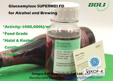 Glucoamilasa líquida de la categoría alimenticia para la sacarificación 400000 U/ml de muestras libres