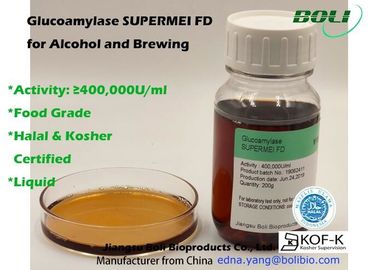 Glucoamilasa líquida de la categoría alimenticia para la sacarificación 400000 U/ml de muestras libres