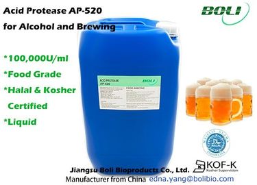 Proteasa ácida líquida AP - 520 del pH del uso de las enzimas bajas de la condición para la utilización alimenticia