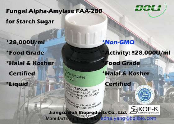 Categoría alimenticia NO GMO Alpha Amylase Starch Liquefaction fungicida