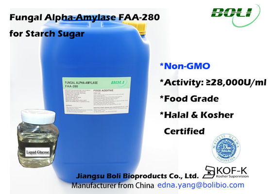 No industria fungicida de Alpha Amylase For Starch Sugar de la enzima de la comida del Gmo