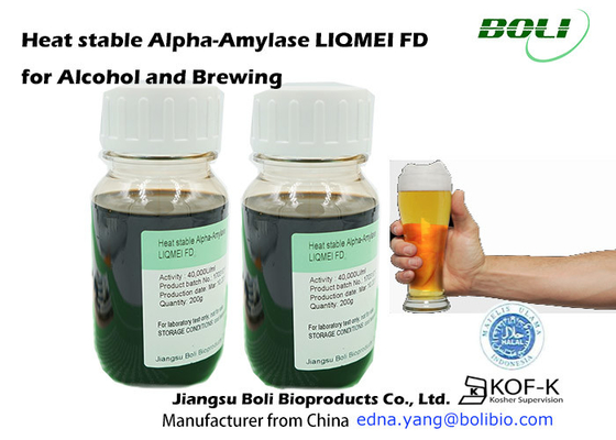 No GMO Alpha Amylase Suitable For Alcohol líquida y elaboración de la cerveza de China